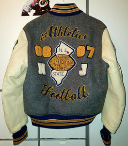 แจ็คเก็ตวาร์ซิตี้ผู้ชายขายดี ดีไซน์สตรีทล่าสุด คุณภาพดีเยี่ยม แจ็คเก็ตเลตเตอร์แมนรุ่นใหม่สำหรับผู้ชาย - Product Image 5