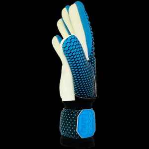 Gants de gardien de but en cuir de qualité supérieure personnalisables coupe personnalisée poignée en latex de football en gros - Product Image 1