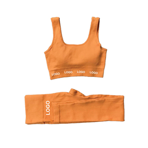 Vente en gros meilleure vente Nouveau design à la mode Ensemble de yoga pour femmes 2 pièces à dos nageur respirant Spandex/Nylon avant souple - Product Image 4
