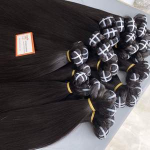 Extensiones de Cabello Natural de un Solo Donante, Calidad de Lujo, Vietnamitas, Sin Procesar, Cabello Virgen Remy, Liso, Cutícula Alineada, Extensiones de Cabello Mecanizadas - Product Image 1