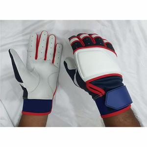 Guantes de Bateo de Béisbol de Cuero Personalizados, Duraderos, Ligeros y Transpirables, con Cierre de Velcro, Profesionales para Adultos, para Mano Derecha/Izquierda - Product Image 5