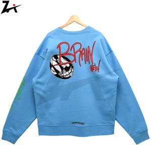 Suéter de Punto Oversize de Lujo con Bordado 3D Estilo Urbano de Marca Horseshoe para Otoño/Invierno, Manga Larga, Unisex, Versátil, de Nylon/Algodón - Product Image 4