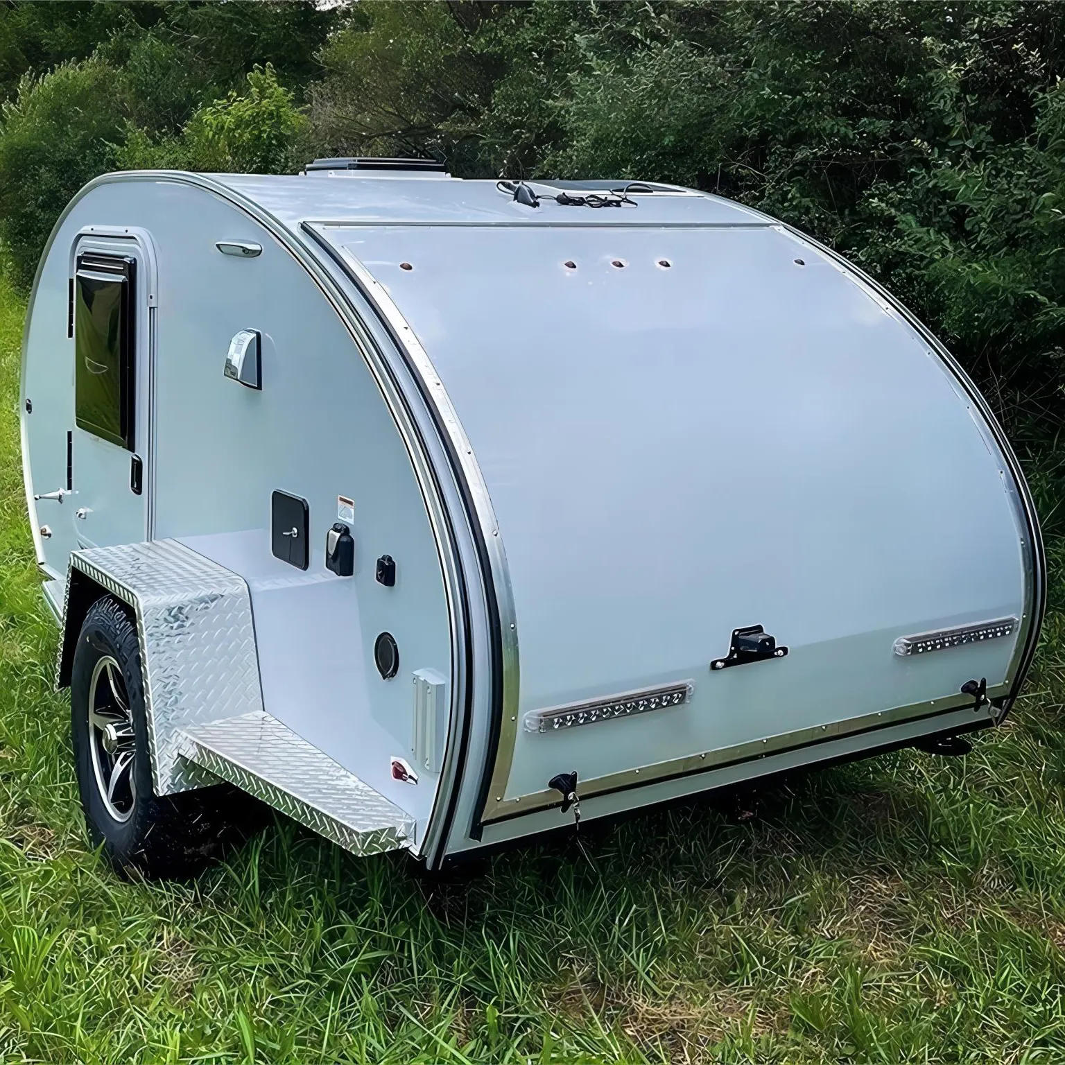 2023 baru manufaktur kecil ringan Retro terinspirasi air mata RV Trailer Camper