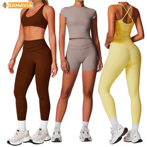 Sujetador deportivo Samavia para mujer, alto soporte, secado rápido, Spandex/nailon, comodidad, inalámbrico, para correr, Fitness, Yoga, belleza, entrenamiento de espalda, pecho - Product Image 5