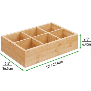 Caja de té de bambú, caja de bambú hecha a mano, decoración de mesa natural ecológica para el hogar, venta al por mayor de Vietnam - Product Image 5
