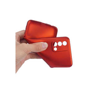 Coque en silicone liquide rouge antichoc SNEL Premier Series pour Oppo A74 4G et A53/A58, coque arrière premium - Product Image 4