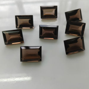 Cuarzo Ahumado Marrón Natural 18x13MM Corte Baguette Escalonado de la Mejor Calidad Suelto para Joyería - Product Image 2