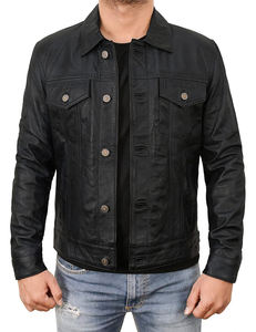 2025 nouvelle veste en cuir de haute qualité édition limitée veste Vintage en cuir de vachette véritable vol américain en couleur noire - Product Image 4