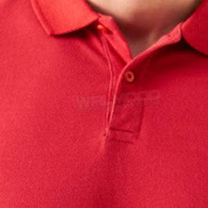 Camiseta de Golf Roja Sólida para Hombre, Ropa Casual de Verano, Corte Regular, Secado Rápido - Product Image 4