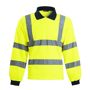 High Visibility Reflective Safety <b>Work</b> Shirt ANSI ISEA Certified <b>Waterproof</b> Breathable Polyester Construction Uniform Wholesale - Product Image 5