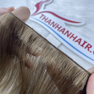 Extensions de cheveux Remy à double trame nouées à la main, en promotion du Black Friday, cheveux humains colorés, sans perte ni nœuds - Product Image 4