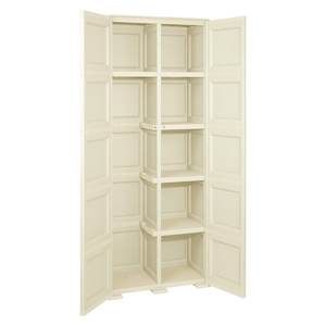 Armario de Plástico Omnimodus con 2 Puertas Abatibles Angora (80cm) KIT Móvil para Armarios Portátiles Tontarelli - Product Image 2