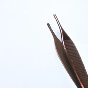Pince chirurgicale dentée Adson Brown 120 mm, 6x6 dents, instrument de serrage manuel certifié CE - Product Image 4