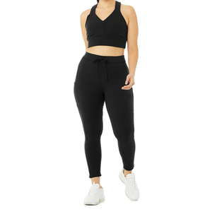 Legging taille haute pour femmes Legging de Yoga mince extensible doux Design personnalisé Gym Fitness Yoga pantalon Leggings d'entraînement - Product Image 1