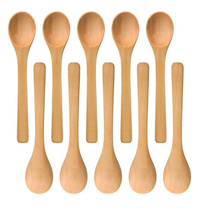 Cuillère à dessert en bois artisanale de qualité supérieure avec polissage miroir, design moderne et luxueux, écologique et compatible lave-vaisselle - Product Image 1