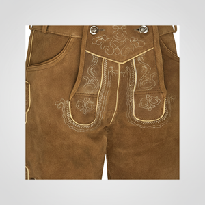 Kurz lederhose หนังแท้พร้อมโลโก้ที่กำหนดเองสำหรับผู้ชาย - Product Image 6