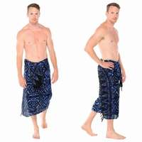 Sarong Bali-Pareo tradicional Samoan para hombre, Ropa Étnica, larga, estampada, para playa
