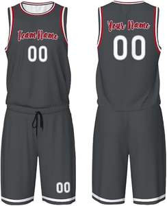 Conjuntos de uniformes de baloncesto ligeros y transpirables de talla grande y colores personalizados de alta calidad para hombres adultos - Product Image 6