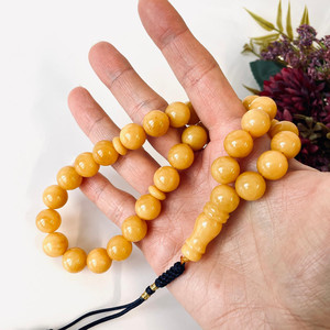 ลูกประคำอิสลาม, ลูกปัดอำพันบอลติกธรรมชาติสีบัตเตอร์สกอตช์สำหรับการละหมาด - Product Image 4