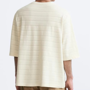 Vente en gros T-shirts en coton de haute qualité avec logo imprimé personnalisé T-shirt à manches courtes à prix bon marché Chemise unie à manches courtes pour hommes - Product Image 2