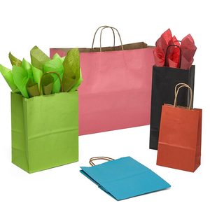 Classic Brown Kraft Paper Shopping Bags Tinted Color for Shopping Exhibitions Candles - Product Image 5