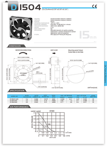 D1504 3V 5V 15mm micro ventilador - Product Image 5