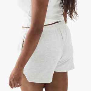 Pantalones Cortos Deportivos para Mujer, 100% Algodón, Corte Regular, Cintura Elástica, 120 g/m², Transpirables, de Secado Rápido, Personalizados OEM - Product Image 4