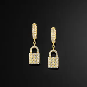 OEM Eco Friendly Lab Grown Diamond <b>Sterling</b> <b>Silver</b> <b>Hoop</b> <b>Earrings</b>-Gift - Product Image 3