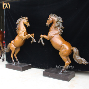 Estatua de escultura de <span class=keywords><strong>caballo</strong></span> árabe animal de metal de bronce de tamaño natural al aire libre a la <span class=keywords><strong>venta</strong></span> - Product Image 3