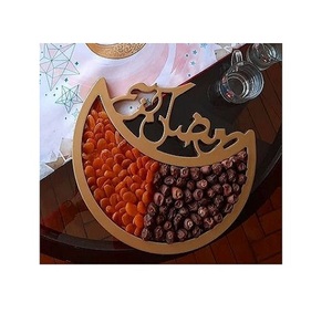 Bandeja de postre de chocolate de color blanco de madera con bandeja de Ramadán de calidad superior para uso doméstico y de vajilla de Hotel - Product Image 6