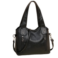 Sac à bandoulière pour femme en cuir de vache véritable à 100%, sac à main en cuir de luxe, sac fourre-tout de haute qualité pour femme, résistant à l'eau, avec fermeture éclair