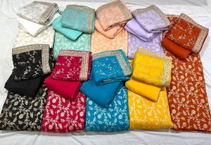 Wholesale Factory Price New Design Banarasi Silk Fabric for Women From Indian Manufacturer and Supplier - Product Image 2