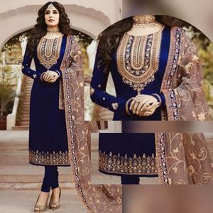 Baju Shalwar Kameez Pesta Wanita Pakistan Bahan Chiffon Bordir Siap Pakai Dalam Berbagai Warna Dan Ukuran 2026 - Product Image 1