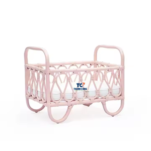 เปลเด็กหวายที่ออกแบบอย่างหรูหราเปลเด็กที่สะดวกสบายสำหรับการนอนหลับของทารกแรกเกิดผลิตด้วยมือจากเวียดนาม - Product Image 2