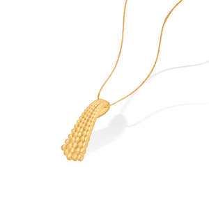 Ensemble de bijoux avec pendentif en perles et diamants vintage plaqué or 18 carats pour un cadeau de mariage - Product Image 4