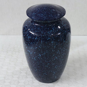 Urna de cremación metálica moderna con diseños personalizados impresos UV Técnica de fundición de alta calidad para mantener las cenizas seguras - Product Image 2