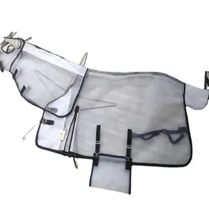 高品質の馬の敷物オンラインインドカリブユーロメッシュフード付きコンボ軽量ラグ乗馬メーカー乗馬家カンプール
