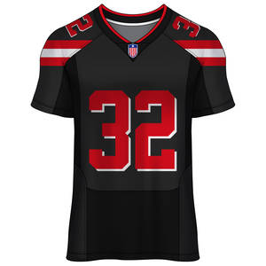 Maillots de football américain de haute qualité, vente en gros directe d'usine, grandes tailles, respirants, séchage rapide, anti-bactériens, coupe courte - Product Image 6