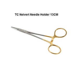 Porta agujas Nievert de 13 cm de longitud, mordazas manuales de carburo de tungsteno, acero inoxidable de alta calidad, uso de cirugía General - Product Image 3
