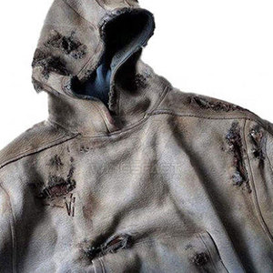 Sweats à capuche chauds pour hommes vieillis d'hiver fabriqués au Pakistan Service OEM Vente en gros Dernier design Sweats à capuche vieillis pour hommes - Product Image 4