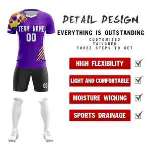 Uniformes de football pour hommes de la meilleure qualité pour adultes Maillots de haute qualité France Ensembles de sublimation fabriqués en usine - Product Image 4