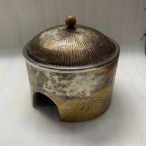 Casserole en métal aluminium de luxe au design moderne chauffe-plats et marmite durable pour la maison et l'hôtel - Product Image 1