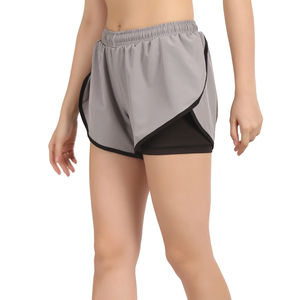 Light Weight And Breathable Women Double Layer <b>Shorts</b> / <b>Pocket</b> Style Customizable Women Double Layer <b>Shorts</b> Wholesale - Product Image 5