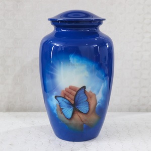 Urna de cenizas de latón y metal tallada personalizada, cruz hecha a mano, imagen grabada, Memorial de cremación directo del fabricante para funerales - Product Image 5