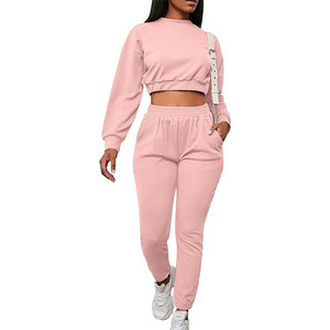 Pull à capuche pour femmes personnalisé Pull en molleton de coton de haute qualité Ensemble de jogging pour femmes Survêtement - Product Image 2