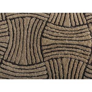 พรมขนสัตว์ทอมือลายเรขาคณิตสีเบจและสีน้ำตาล รุ่น Tahn-06 สำหรับห้องนั่งเล่น ทางเดิน ห้องนอน และทางเข้าบ้าน - Product Image 3
