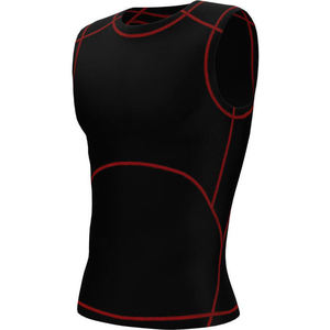 Camisetas sin mangas de gimnasio con estampado personalizado para hombre al por mayor, camiseta lisa sin mangas de gran tamaño de punto transpirable con cuello redondo y Sisa caída, OEM - Product Image 3