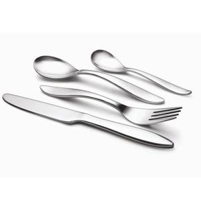 Juego de cubiertos de acero inoxidable acabado plata un lujo imprescindible para bodas, banquetes, restaurantes, y espacios exclusivos de comedor - Product Image 1