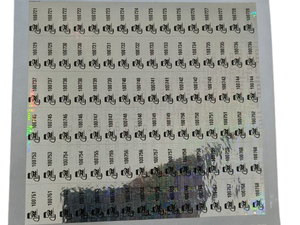 Etiquetas Adhesivas de Papel para Embalaje con Impresión Térmica Holográfica en Color Plateado Personalizadas, Etiquetas Seguras Digitech Modelo P3 para Negocios - Product Image 2