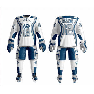 Nuevo Uniforme de Hockey sobre Hielo Personalizado, Transpirable, Unisex, para Equipo, Ropa Deportiva de Color Sólido de Alta Calidad, Servicio de Sublimación OEM - Product Image 6